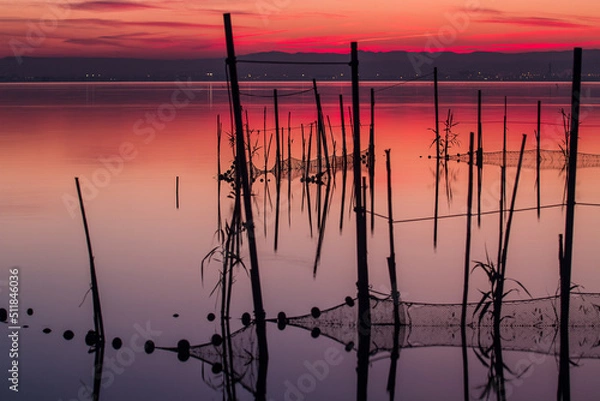Obraz Albufera, atardecer