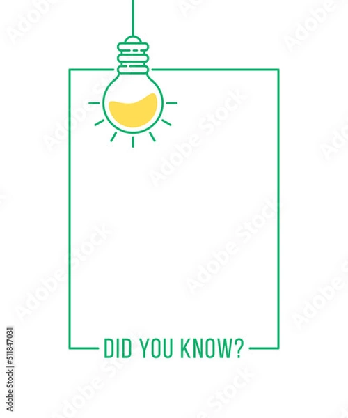 Obraz green linear did you know frame like quick tips