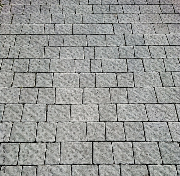 Obraz background gray paving slabs cobblestone perspective rectangle