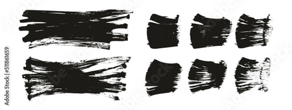 Fototapeta Flat Fan Brush Thick Long Background & Straight Lines Mix High Detail Abstract Vector Background Mix Set 