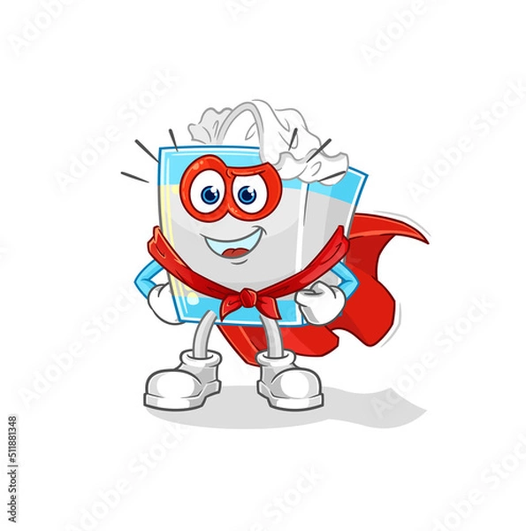 Obraz tissue box heroes vector. cartoon character
