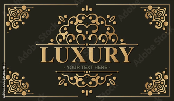 Fototapeta Elegant decorative frame design background