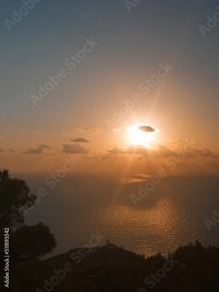 Obraz sunset in the mountains