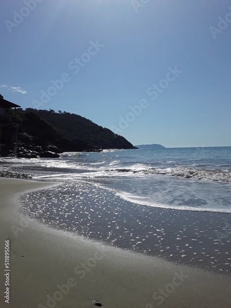 Fototapeta beach at sunset