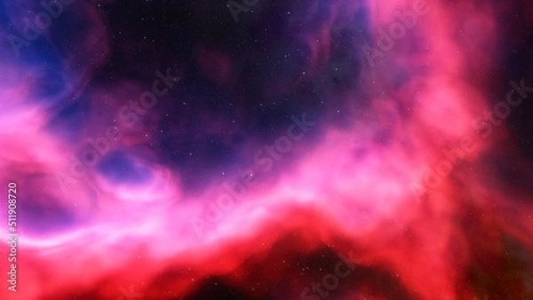 Fototapeta Universe filled with stars, nebula and galaxy
