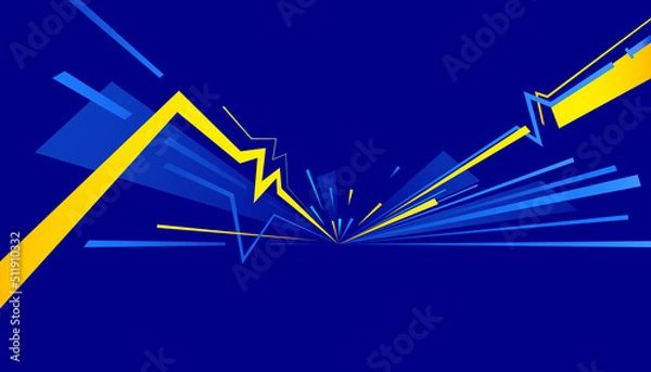 Obraz Sports background design with abstract modern template.