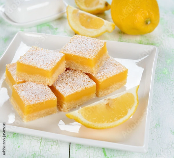 Fototapeta lemon bars