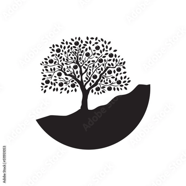 Obraz apple fruit tree svg icon