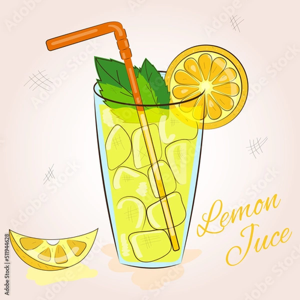 Obraz Glass with ice