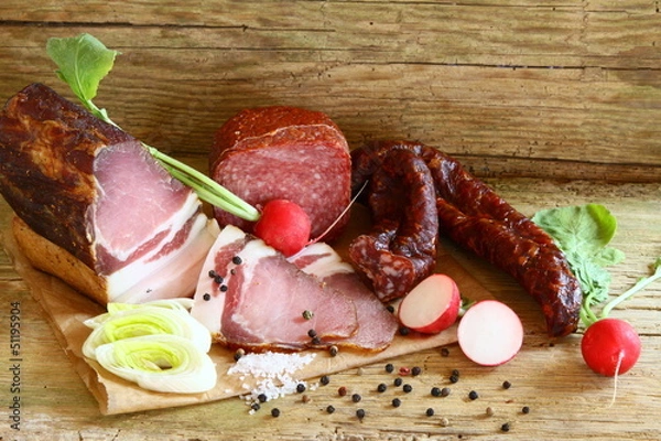Obraz speck und wurst