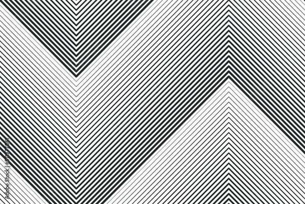 Fototapeta Geometric minimalist artwork with simple line.