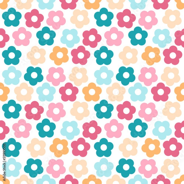 Fototapeta seamless pattern with flowers