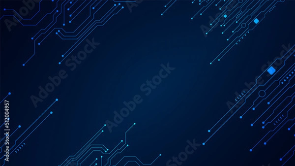 Obraz technology background with hi-tech digital data