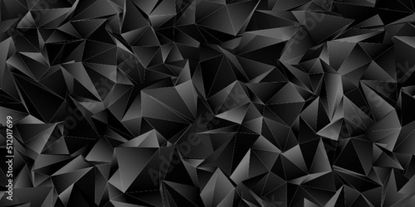 Fototapeta Colorful geometric abstract background. 3d vector wallpaper