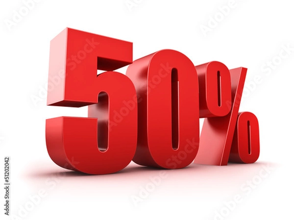 Fototapeta 50 Prozent
