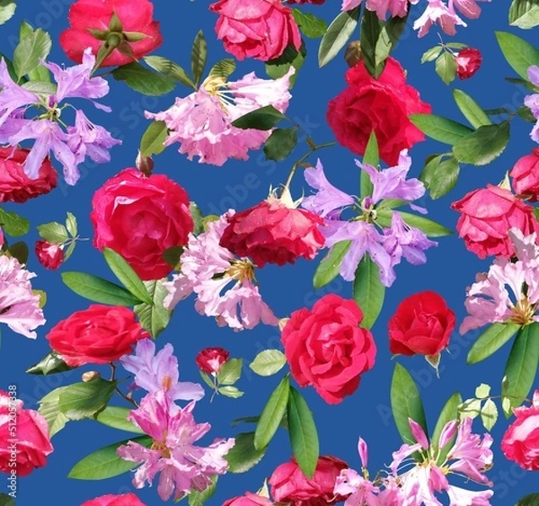 Obraz a pattern suitable for a textile consisting of flowers