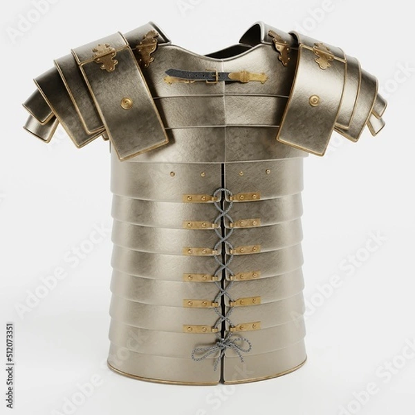 Fototapeta Realistic 3D Render of Lorica Segmentata