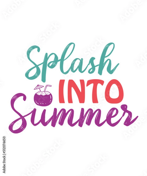 Fototapeta Summer svg , Beach Svg Bundle, Summertime, Funny Beach Quotes Svg, Salty, Svg, Png, Dxf, Sassy Beach Quotes, Summer Quotes Svg Bundle, summer graphics, svg summer silhouette designs, summe