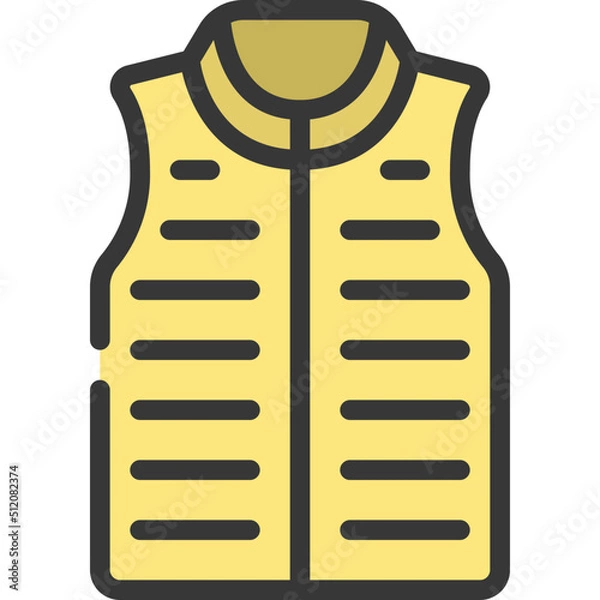 Obraz Sleeveless Puffer Coat Icon