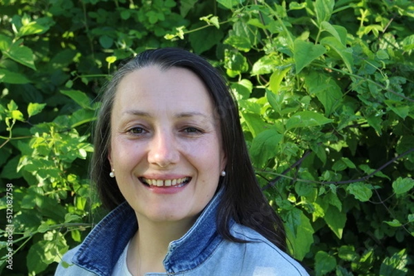 Obraz Frau mit einen Lächeln