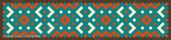 Fototapeta Multicolor truchet tiling connections illustration