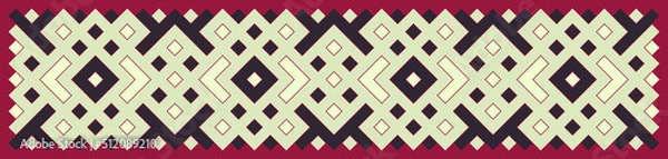 Fototapeta Multicolor truchet tiling connections illustration
