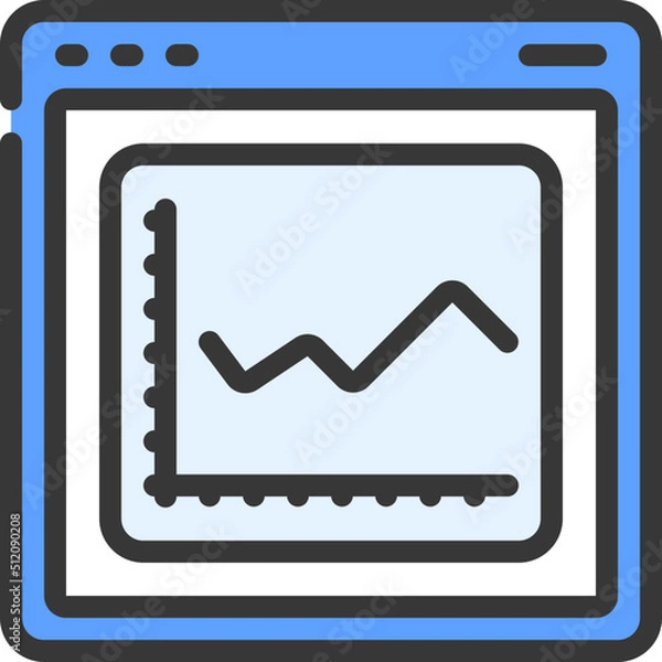 Fototapeta Data Widget Icon