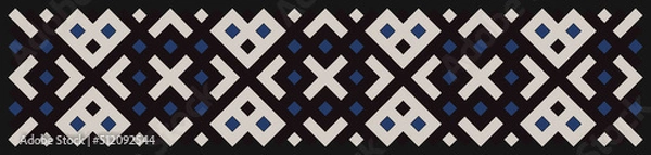 Obraz Multicolor truchet tiling connections illustration