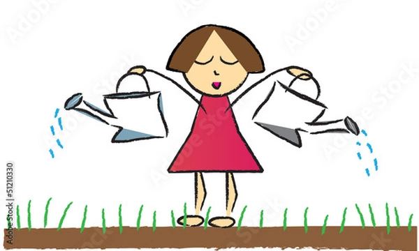 Obraz illustration jardinage