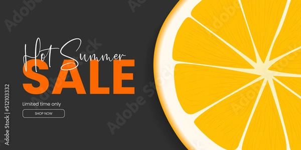 Obraz Sale website banner. Sale tag. Sale promotional material. Design for social media banner, poster, email, newsletter, ad, leaflet, placard, brochure, flyer, web sticker. Vector illustration