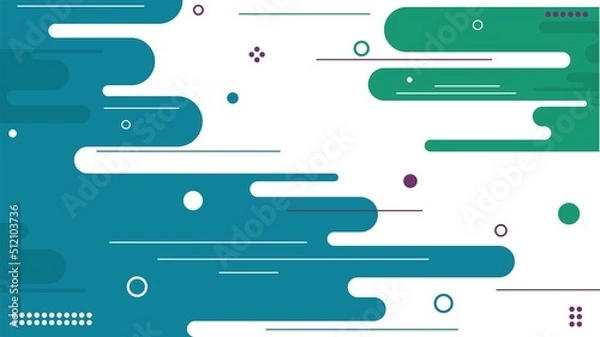 Fototapeta abstract flowing geometry liquid blue and green modern background. vector background illustration. geometry illustration. modern illustration. trendy background illustration. can used to be background