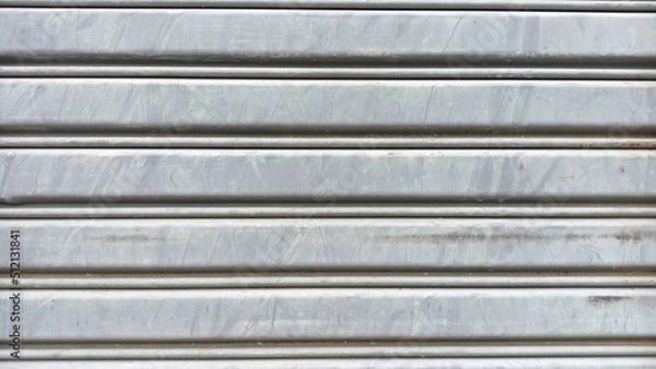 Obraz wave steel metal sheet color silver gray. Texture background