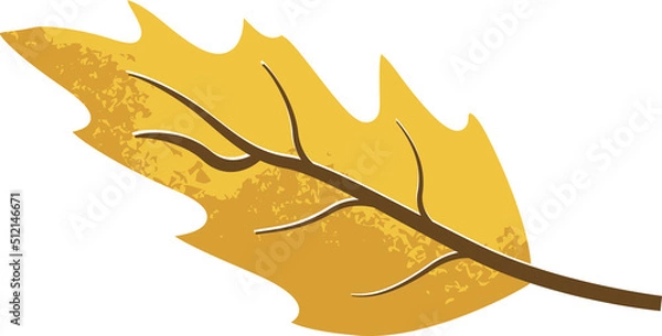 Obraz Autumn Leaves illustration 05