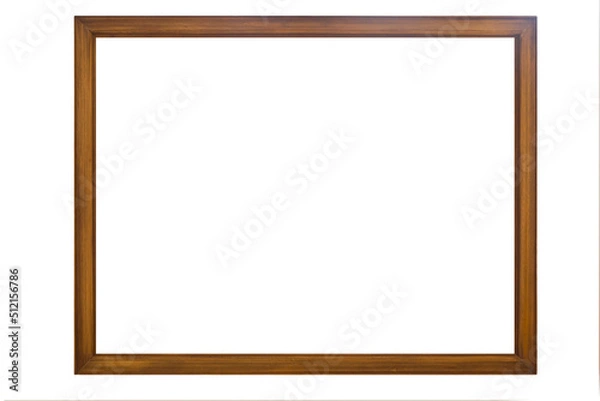Fototapeta wooden frame to fit image, gold color
