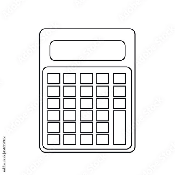 Obraz calculator icon design template illustration
