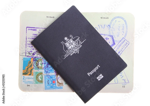 Obraz Two Australian passports