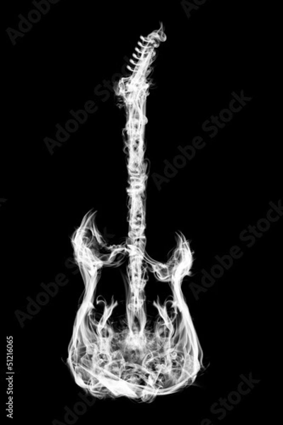 Obraz Fire electric guitar