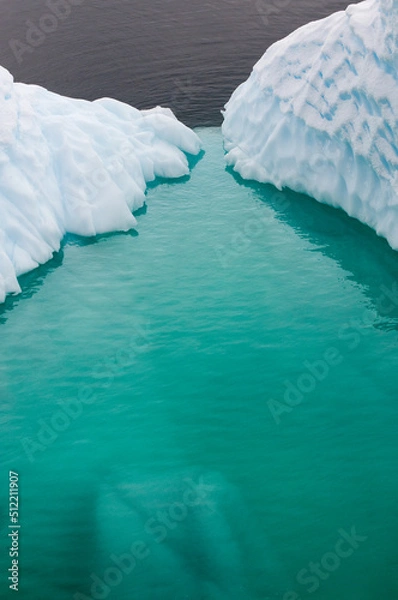 Obraz iceberg in floating in the Antarctica 