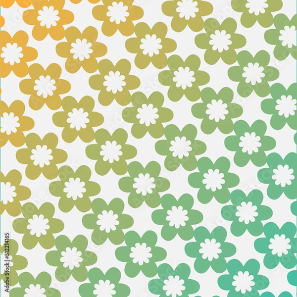 Fototapeta Abstract colorful background of flowers. Minimalist art poster. design for web banner, wallpaper, fabric print, texture background