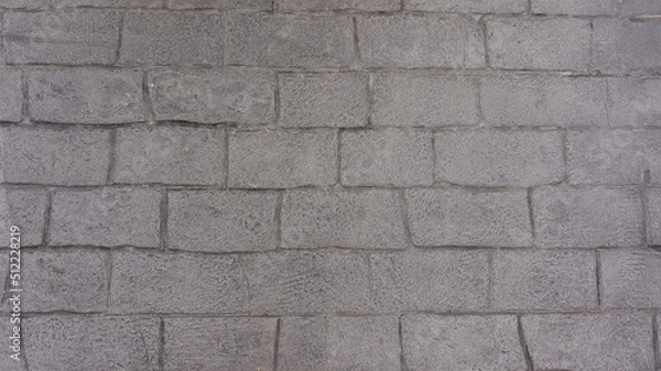 Obraz gray brick wall textile background