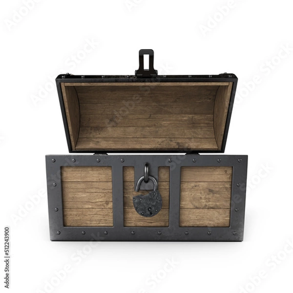 Obraz Large old treasure chest.