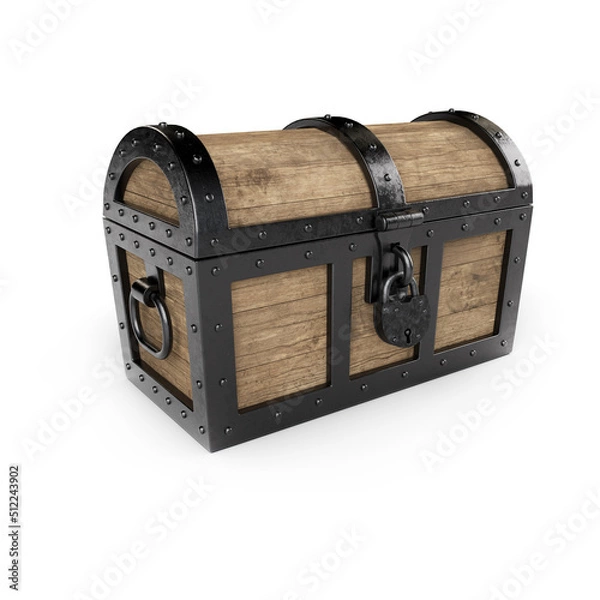 Obraz Large old treasure chest.