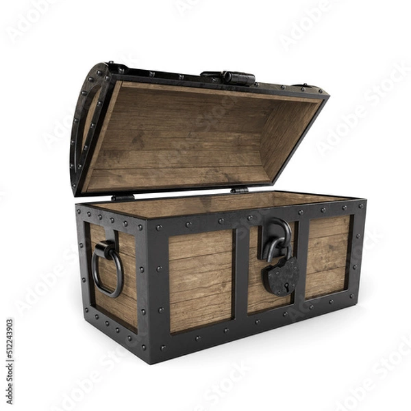Obraz Large old treasure chest.