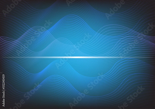 Obraz abstract-background-tech-glow-neon-dot-blue