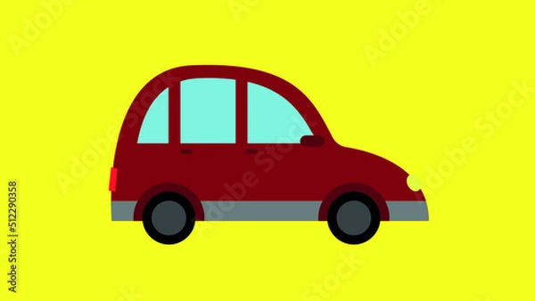 Obraz Red passenger car