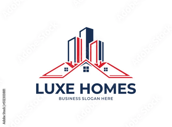 Obraz Building logo design illustration vector graphic design