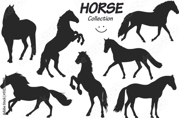 Obraz Horse silhouettes pack