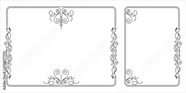 Fototapeta Frame Border Design M_2206001