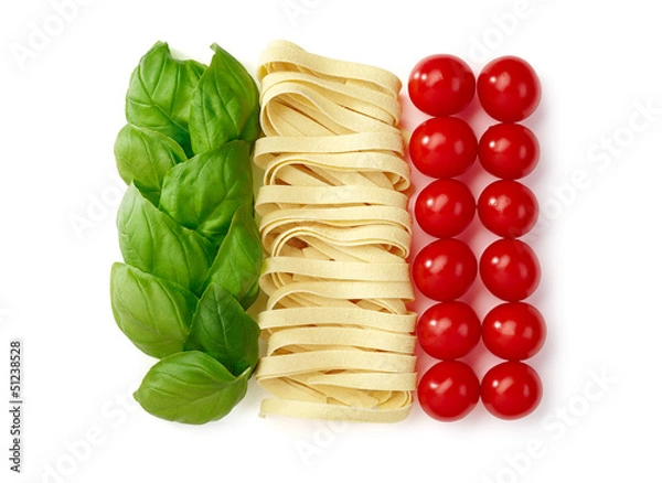 Obraz Tricolore, włoskie jedzenie