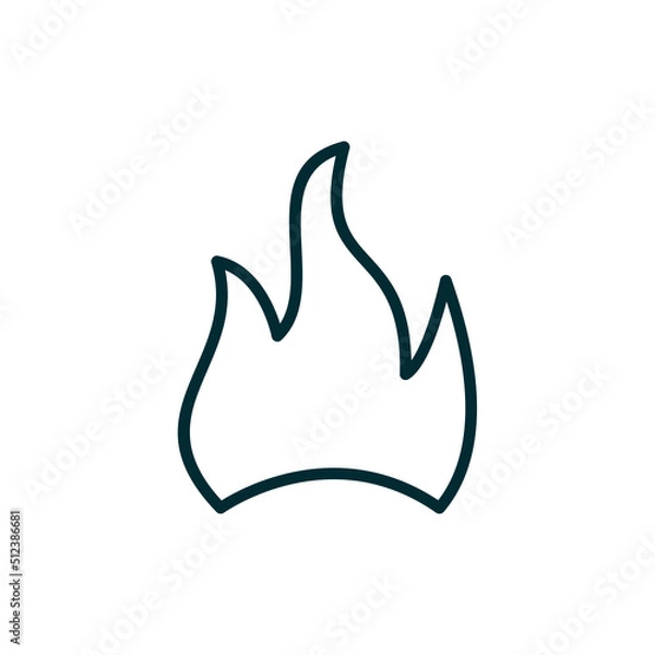Fototapeta Flame Icon